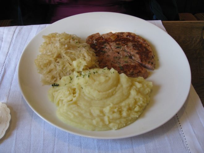 Pork and Kraut at the Hotel Reckweilerhof