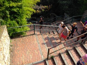 The steps of Corniglia about half way up