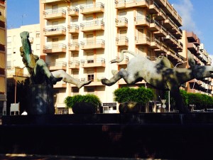 Fontana di vino (fountain of wine) in the Centro, Marsala