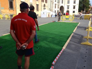 Italian men playing Bocci Ball