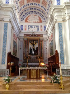 Altar and center apse at Unite Pastorale Church in SGG