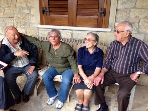 Josephine Nicolosi of Elizabeth, NJ and San Giovanni, her cousin, and the Capodici's at home.