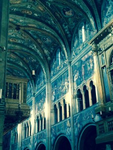 Romnesque construction and wall paintings in the Parma Duomo