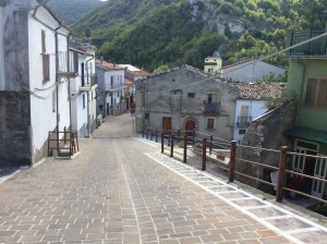 Looking back towards the Monteferrante Centro on the way up to the church/castle and top of the hill