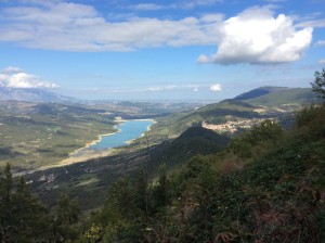 Valley West of Monteferrante along with Lake Bomba