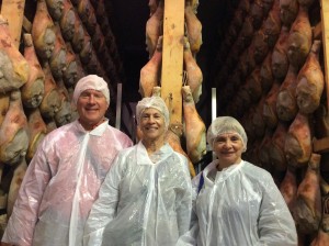 Jim, Fran and Connie at the Conti Prosciutto di Parma production facility