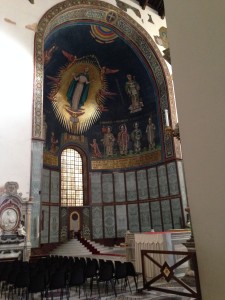 Above the main alter in the Duomo.