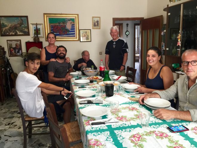 Lunch (pranzo) with about half of Adolfo's family