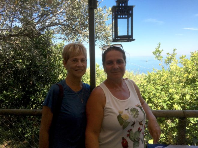 Gabriella and I after lunch along the Adriatic coast.