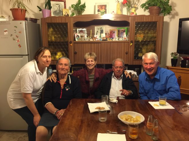 Silvana, Maria, Fran, Adolfo and Jim at Maria's