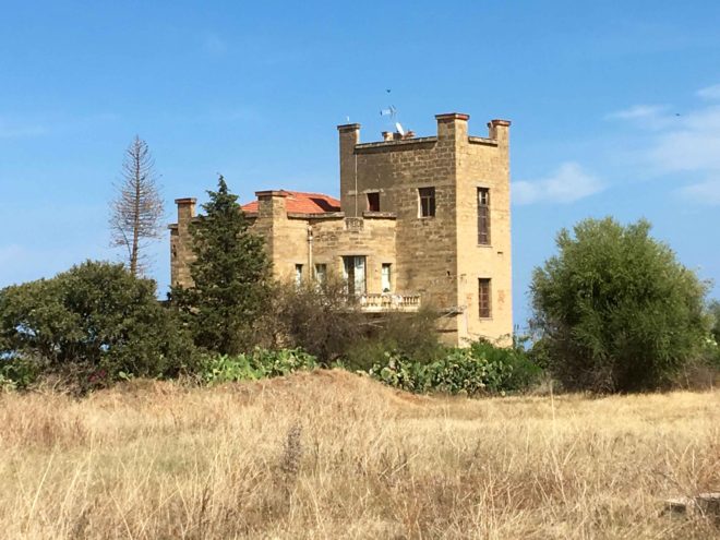 The owners' home, one of the several buildings on the 10 acres of property.