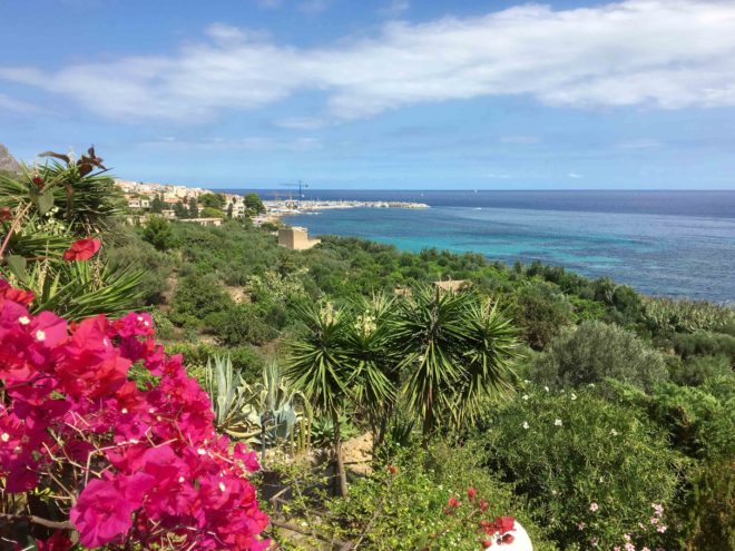 View from our balcony towards the port of Porticello