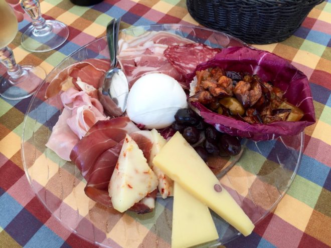 Antipasti at the All'Ancora Ristorante - part of our lunch Saturday.