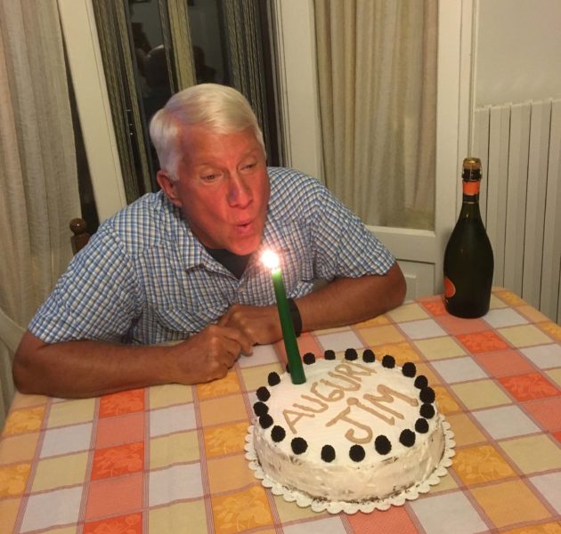 Maria hosted a little supper at the end of the day and Jim was the honoree.