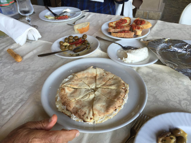 One half of the antipasti we had at Ristorante Campagna in San Giovanni