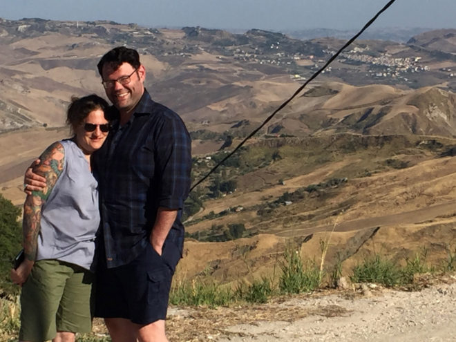 Michele and Simon highlight the countryside around San Giovanni Gemini.