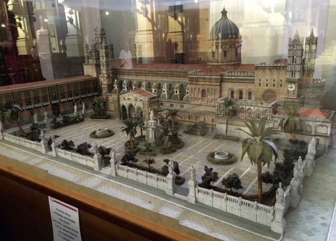 A model of the Cathedral of Palermo.