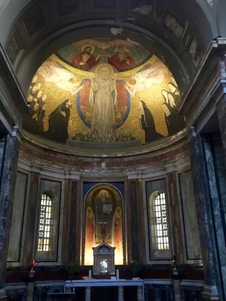 And from another chapel in Santa Pressede. And you wonder why we stop in at so many churches. They are all different and all beautiful.