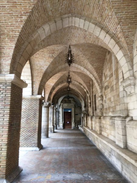 Arches along the exterior of the Cathedral