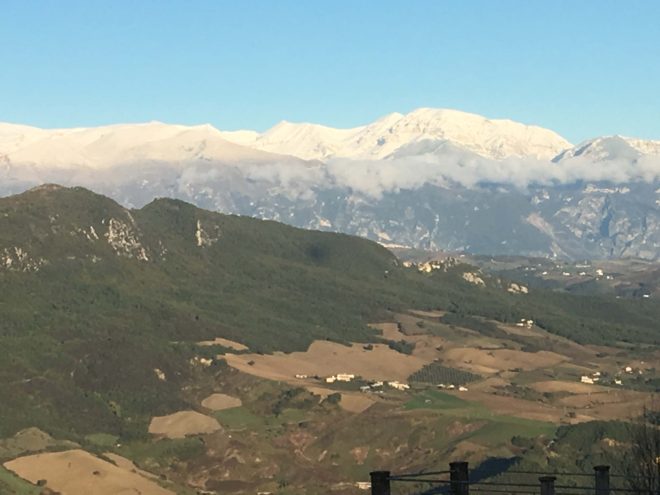 A snow-caped Mount Maielle signals the coming of winter and provides a beautiful sendoff to us.