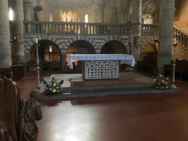 Altar in the Duomo, or Cathedral, of Fiesole.