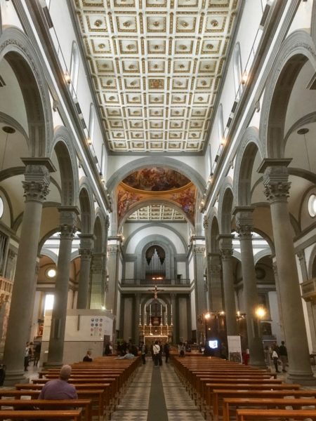 Interior of the Basilica di San Lorenzo