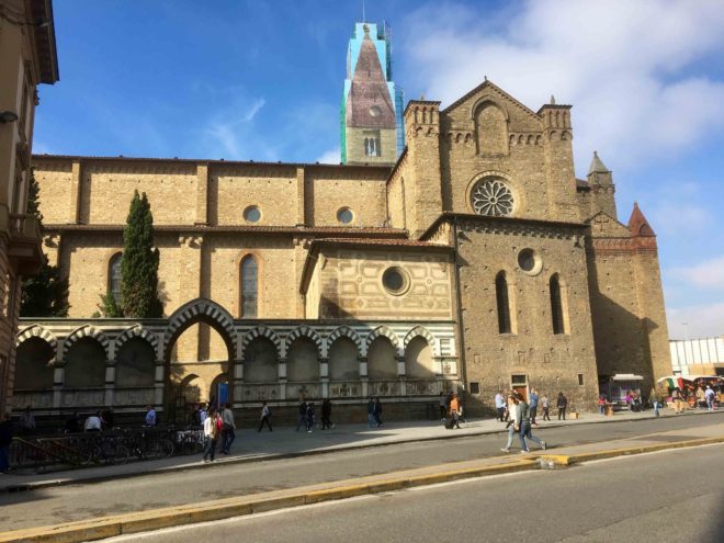 Santa Maria Novella from the piazza that leads to the train station, Firenze SMN (Santa Maria Novella)