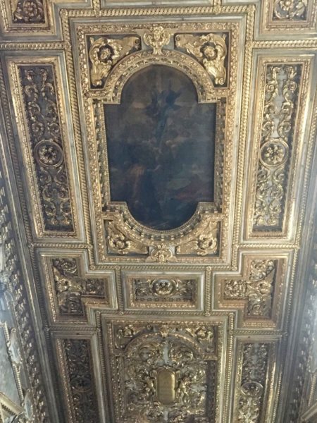 The ceiling in the Basilica of Santissima Annunziata was gorgeous, and mostly gold! 