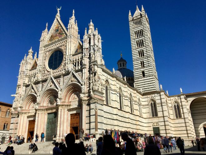 The Siena Duomo, dome and bell tower.