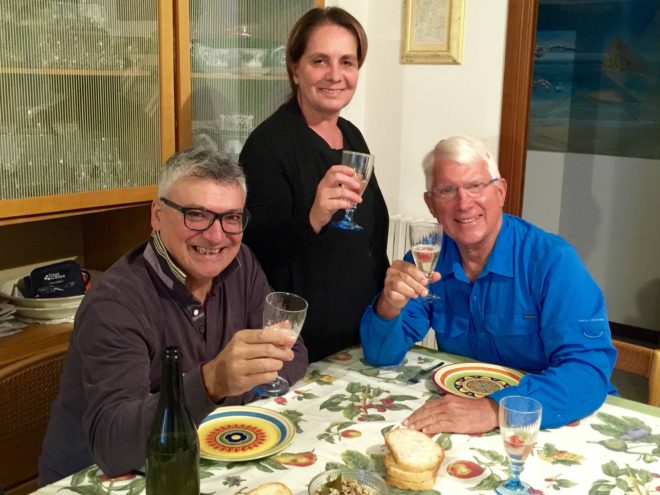 Pranzo, or lunch, at Gabriella and Antonino's house in Ortona. 